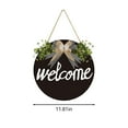 thumbnail image 3 of TaTaai 2Pcs 3D Welcome Sign for Front Door- Funny Welcome-ish Wreaths Farmhouse Welcome Door Sign for Front Porch Decor，Wooden Door Decorations outdoor Hanging Home Signs, 3 of 6