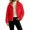 Red, variant on uublik Fleece Jacket Women Black Open Front Long Cardigan Coat Warm Winter Outwear Jackets
