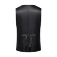 thumbnail image 4 of Blczomt Tank Tops for Men Dress Wool Suit Vest Slim Fit Formal Yellow Waistcoat Shirts, 4 of 9