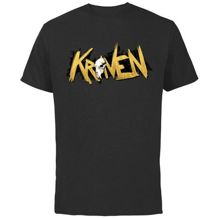 Marvel Spider-Man 2 PlayStation Game Kraven the Hunter Logo – Short Sleeve Cotton T-Shirt for Adults – Customized-Black Marvel Spider-Man 2 PlayStation Game Kraven the Hunter Logo – Short Sleeve Cotton T-Shirt for Adults – Customized-Black