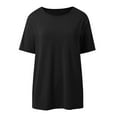thumbnail image 4 of XIAOCHA Women's Soft Stretch Snap Front Top Comfortable Breathable Casual Tee for Everyday Wear, 4 of 5
