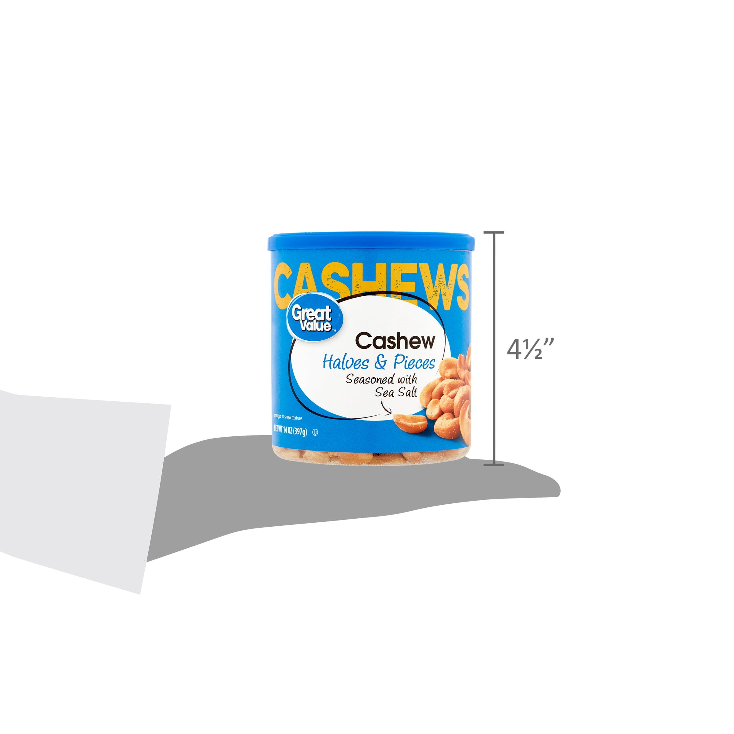 Great Value Cashew Halves and Pieces, 14 oz