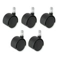 thumbnail image 3 of Task Master Carpet Casters, 2" Wheel, Black, 5/Set, Ships in 1-3 Business Days | Bundle of 2 Each, 3 of 5