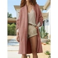 thumbnail image 3 of Autmn Fall Women's Open Front Long Cardigan Chunky Knit Jacket Oversized Coatigan Coat, 3 of 6
