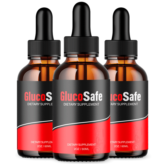 GlucoSafe Advanced Formula Drops Natural Support Supplement Gluco Safe 90 Servings