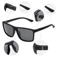 thumbnail image 4 of Gafas de sol NIEEPA Square Wayfarer Polarized UV400 para hombre, 4 of 6