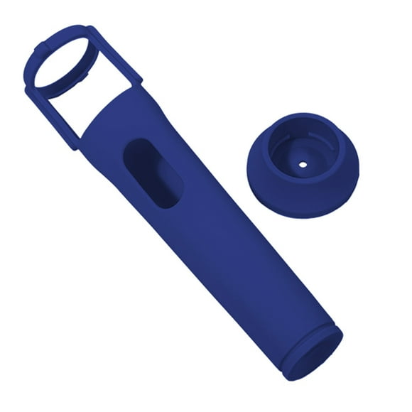 Peggybuy Silicone Case Anti-Rolling Protective Case for JBL PartyBox Wireless Mic (Blue)