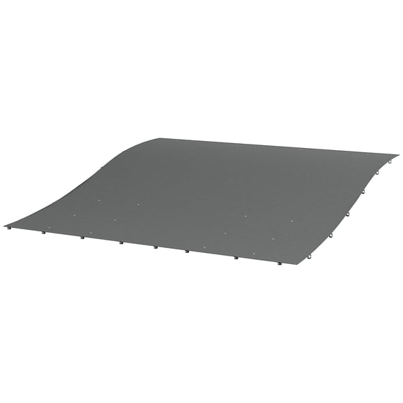 [BRAND NAME] 10' x 10' Pergola Canopy Replacement - Dark Grey, UV30+ Polyester Shade Cover for Patio & Garden Gazebos, Easy Install with Grommets
