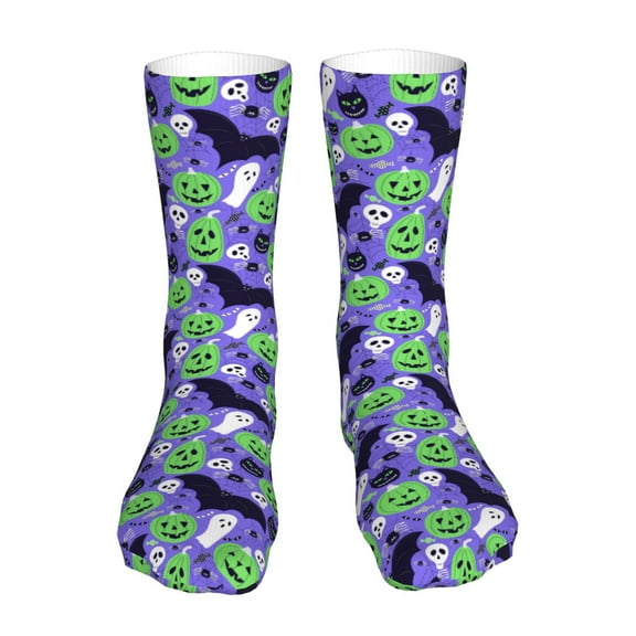 Uemuo Cute Halloween for 16in Socks, Cotton Socks Sports Socks Knee High Socks Comfortable Socks For Men, Women