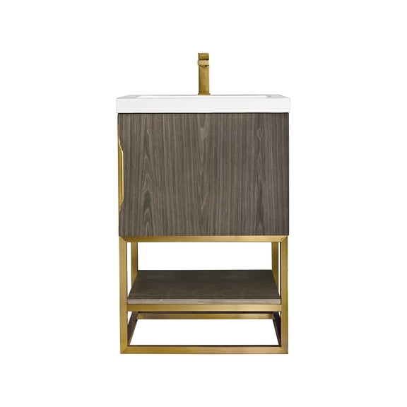 James Martin Vanities 883-V24-Rg-Wg Columbia 24" Free Standing Single Basin Vanity Set -