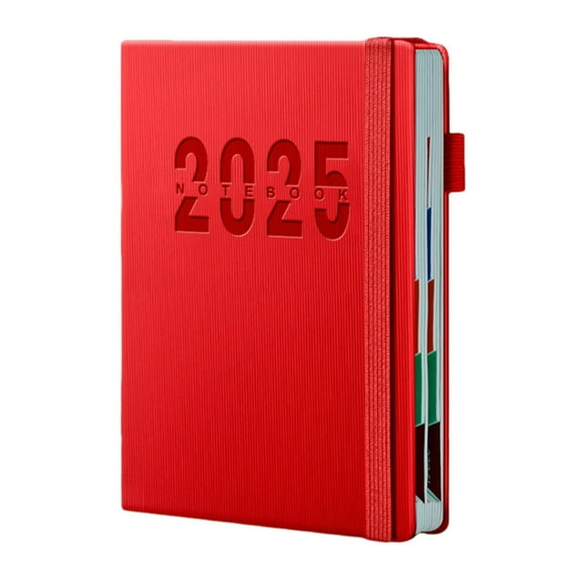 POINTERTECK 2025 Calendar Monthly Planner Hardcover January to December 2025 Daily Planner Book Schedule Planner with Monthly Tabs Pen Band for Students Office Workers