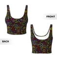 thumbnail image 3 of Sikiie Casino Icons Print Strappy Sports Bra for Women Padded Push Up Sports Bra Athletic Running Sports Bra Workout Bra Yoga Bra, 3 of 5