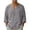 Gris_001, variante sur Domuza Chemises pour Hommes en Coton et Lin Décontractées Hippie Yoga à Manches Longues T-Shirts à Col en V 2026 Été Stylées Légères Hauts de Plage Noir TG