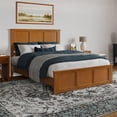 thumbnail image 1 of Charlotte Queen Low Profile Platform Bed with Matching Footboard in Light Toffee, 1 of 13