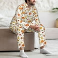 thumbnail image 7 of Hirioo Autumn for Men's Pajama Sets 2 Piece Pjs Men's Long-Sleeved Pajama Set Button Down Sleepwear,S-XXL-X-Large, 7 of 7