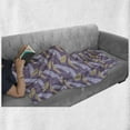 thumbnail image 6 of Geometric Soft Flannel Fleece Throw Blanket, Crossed Curved Arc Design with Different Colors Abstract Motif, Cozy Plush for Indoor and Outdoor Use, 70" x 90", Purple Lavender, by Ambesonne, 6 of 6