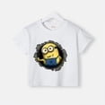 thumbnail image 4 of Camiseta de verano 100 % algodón para adolescentes, camisetas para niños con estampado sencillo de Minions de dibujos animados, camisetas de cuello redondo para bebés, ropa de manga corta para niños y, 4 of 4