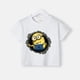 thumbnail image 5 of Camiseta de verano 100 % algodón para adolescentes, camisetas para niños con estampado sencillo de Minions de dibujos animados, camisetas de cuello redondo para bebés, ropa de manga corta para niños y, 5 of 5