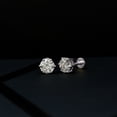 thumbnail image 6 of Rosec Jewels Certified Lab Created Diamond Stud Earrings With Screw Back - 6 mm - EF-VS Grade, 10K White Gold, 6 of 8