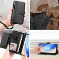 thumbnail image 2 of FOXDOCK Funda Tipo Cartera para Xiaomi Poco F8 Ultra Cuero PU con Cremallera y Correa de Muñeca, Ranuras para Tarjetas, Soporte Plegable, Cierre Magnético, 2 of 5