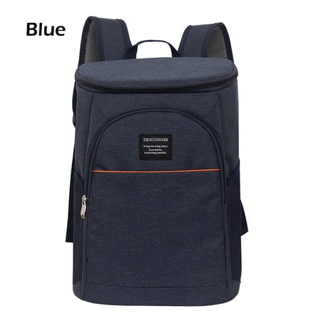 20L Portable Picnic Drink Storage Keeping Fresh Thermal Food Bag Insulation Backpack Refrigerator Box Cooler Bag BLUE 20L