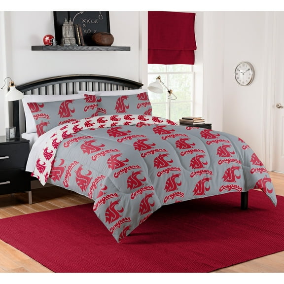 The Northwest Company Washington State Cougars 5-Piece Full Bed in a Bag Set