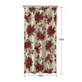 thumbnail image 5 of Multicolor Christmas Floral Pattern Shower Curtain 36"x72" ,Bathroom Decorative Shower Curtains Set with 12 Hooks,Modern Waterproof Washable Shower Curtain, 5 of 6