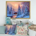thumbnail image 3 of Designart 'The River House In The Woods and Winter Landscape I' Lake House Framed Art Print, 3 of 4