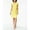 Yellow - daffodil, variant on Kasper Womens Solid Belted Sheath Dress, Yellow, 18