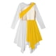 thumbnail image 5 of Vestido de baile lírico de Ballet de alabanza litúrgica para niñas, falda metálica de manga larga, bata de adoración para iglesia, disfraz de vestido de actuación, 5 of 5