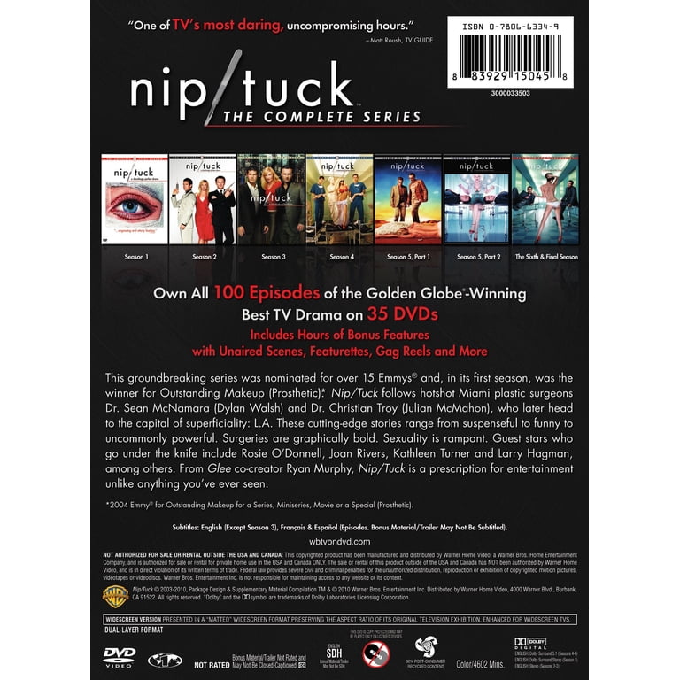Nip/Tuck: The Complete Series, DVD Collection, 6 Seasons - Walmart.com