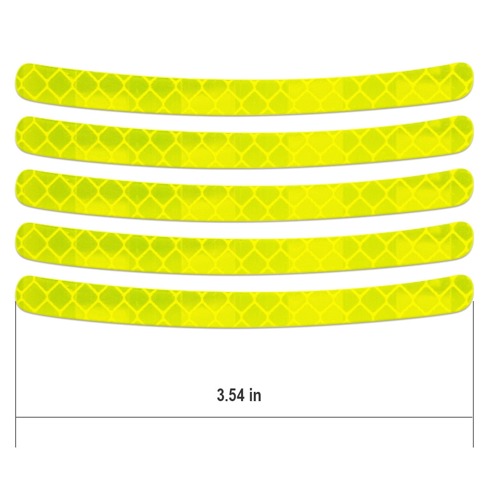 4R Fluoreszierende Dekorstreifen Für Motorradfelgen – 5 Mm X 6 M, Fluo Grün, Selbstklebend