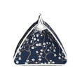 thumbnail image 3 of Lsque Cherry Blossoms on Navy Background Printed Long Tissue Box Cover Holder, Facial Paper Organizer Dispenser,Triangle with Bottom Belt, PVC Leather Decorative Organizer, 3 of 9