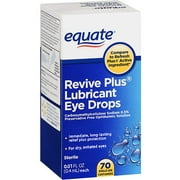 Equate Sterile Revive Plus Lubricant Eye Drops 70 ct
