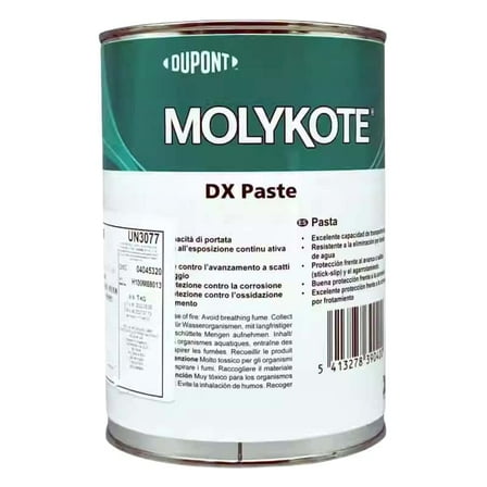 Molykote DX Paste 1kg 35.27oz Lubricant White High Temperature Anti-Seize Grease Lubrication Paste for Plastic Gear Watch Applications Industrial Automotive