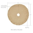 thumbnail image 3 of Greetings Jute Burlap Tan Tree Skirt 36, 3 of 4