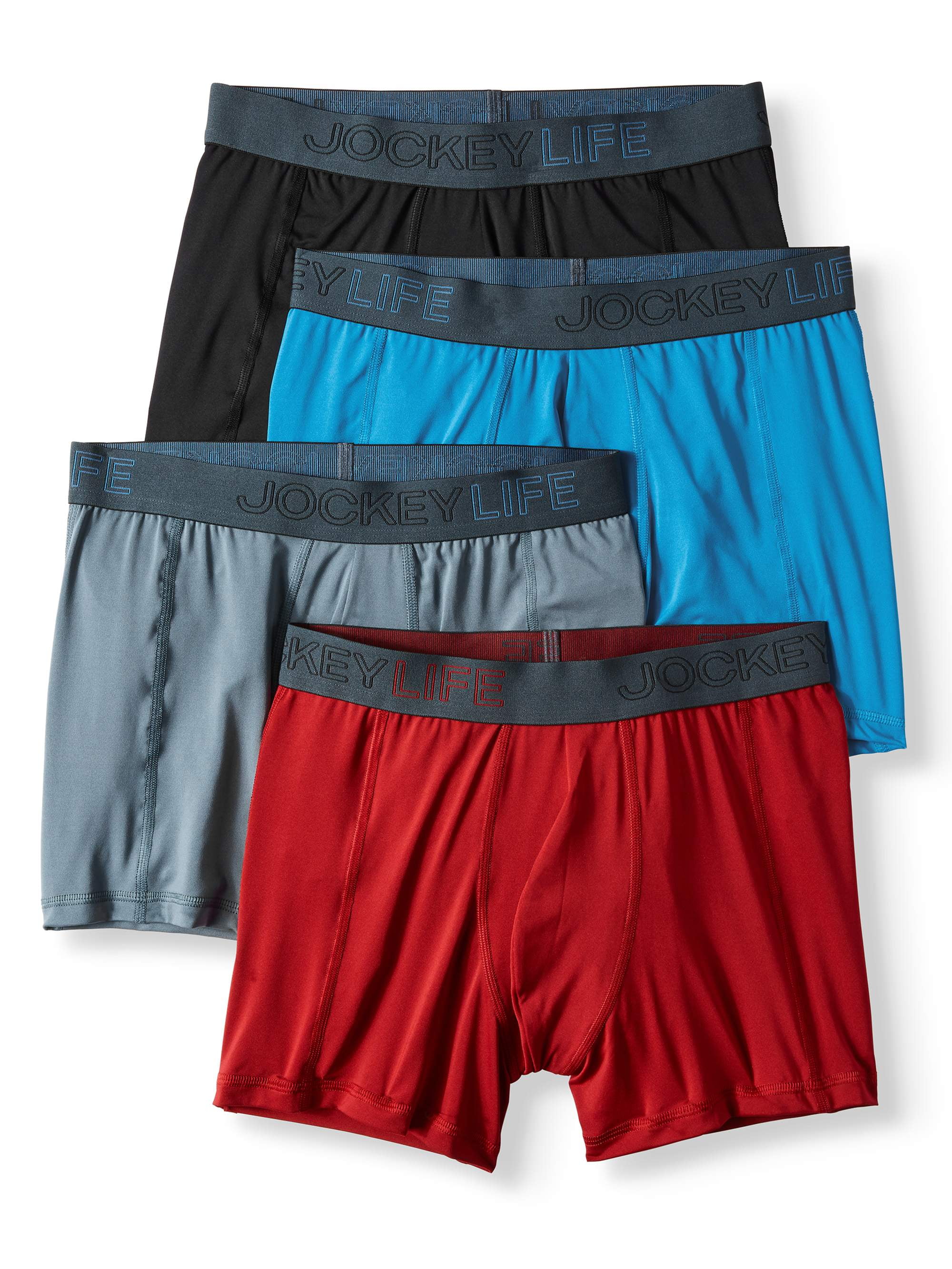 Life by Jockey Jockey Life Men's Fresh Microfiber Boxer 3+1 Brief