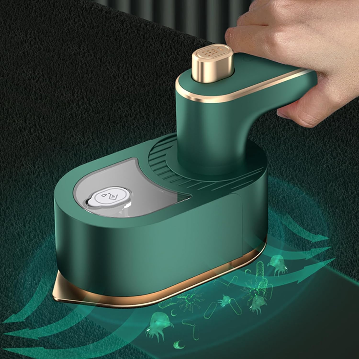 Home Iron Stacking Garment Steamer Handheld Portable Iron Mini Ironing Machine Green