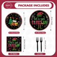 thumbnail image 2 of Juego de vajilla desechable Grencian, 96 piezas, para fiesta de elfos navideños, 2 of 8