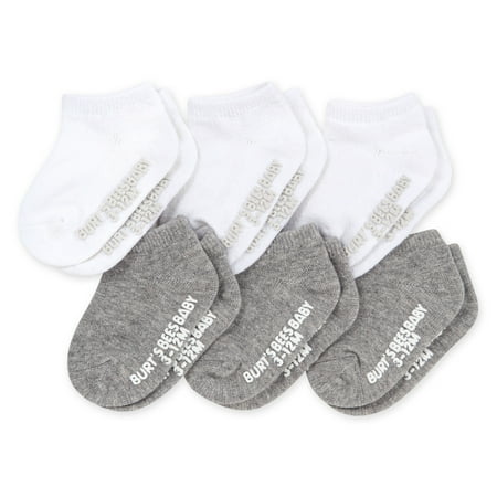 UPC: 0840109500274 | Burt s Bees Baby Unisex Socks 6-Pack Solid Ankle