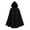 Black, variant on WASFDN Renaissance Hooded Cloak Halloween Costume Medieval Cosplay Wizard Witch Cape,Black