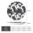 thumbnail image 2 of Zufioo Black And White Sheeps Print Bone China Decorative Plate, Ceramic Dinner Plate with Stand Ceramic Decoration Homewares-7in, 2 of 6