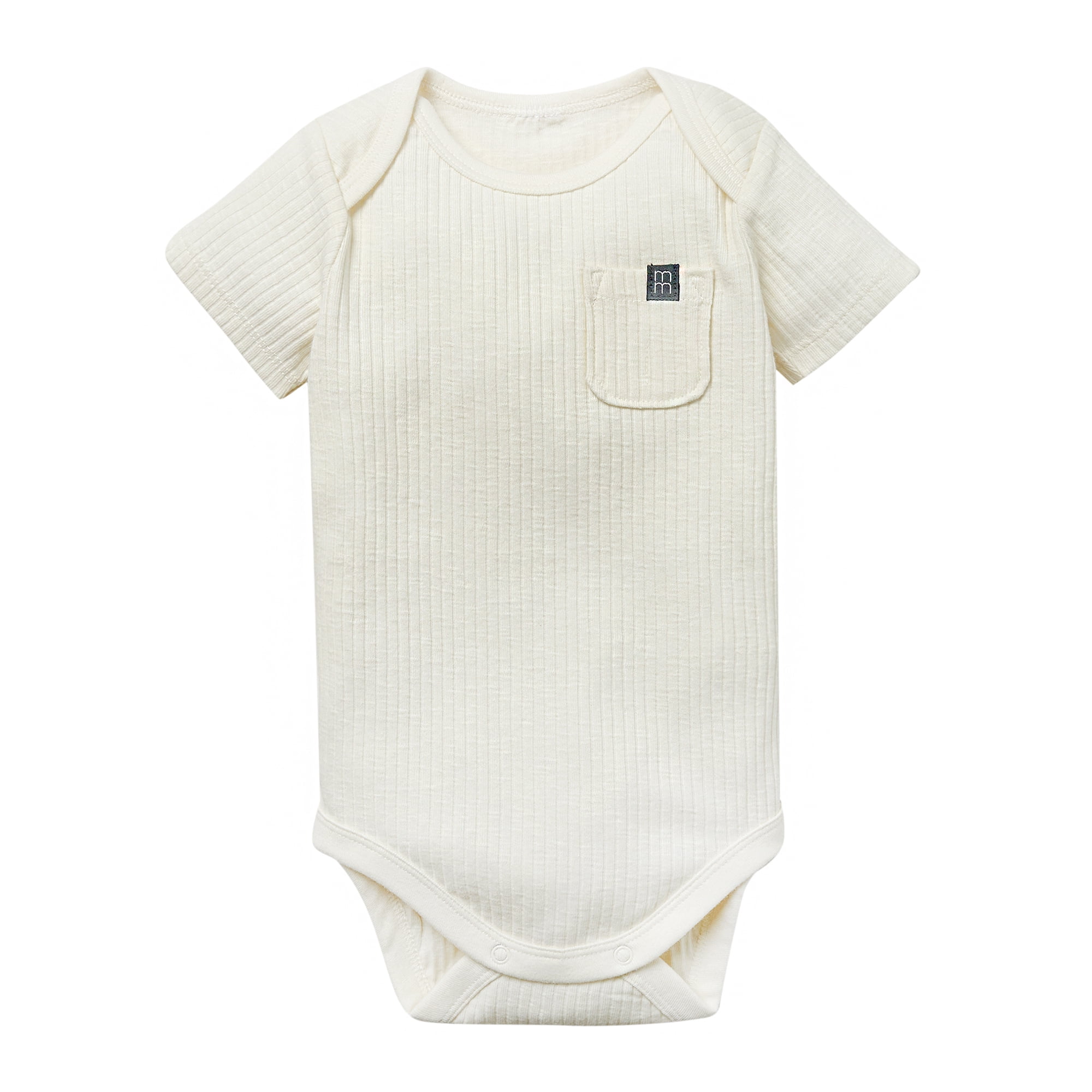 Modern Moments by Gerber Baby Neutral Organic Short Sleeve Bodysuit, Sizes 0/3 Months - 24 Months