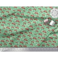 thumbnail image 2 of Soimoi Modal Satin Fabric Car & Owl Cartoon Print Fabric by Yard 42 Inch Wide, 2 of 3