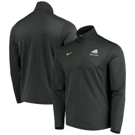 TCU Horned Frogs Nike Logo and Mascot Name Training Quarter-Zip Performance Jacket - Anthracite