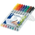 thumbnail image 2 of WWS-STAEDTLER Lumograph Marqueurs Effaçables à l'Eau Non Permanents, Pointe Fine Rechargeables, 8 Pack, 2 of 4