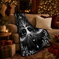 thumbnail image 3 of Mystical Tree Of Life decorative theme Illustration decorative motif, Warm Flannel Blanket for Cabin and Lodge, Peaceful Mountain Lake Scene, Outdoor Lovers autumn celebration Gift, 3 of 9