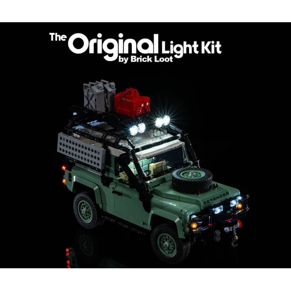Brick Loot LED Lighting Kit for LEGO Icons Land Rover Classic Defender 90 (10317) - LEGO Set NOT Included