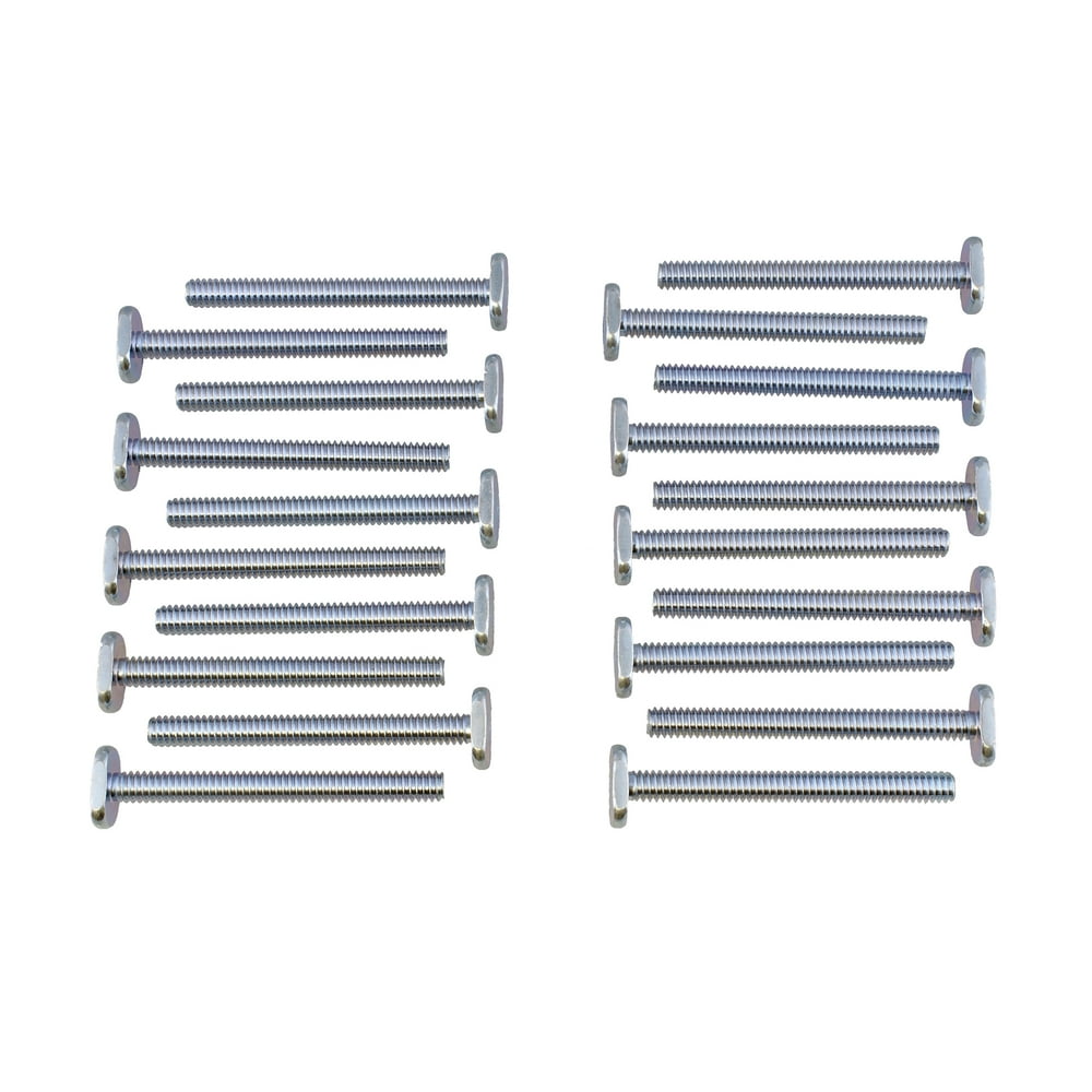 DCT Tee Bolt Set 20 Pack 21/2” Inch T Bolts Woodworking, 1/4" Inch