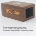 thumbnail image 4 of Reloj Despertador De Carga Inalámbrica Reloj Despertador Con Altavoz Bluetooth De Madera Serendint EL014330-02, 4 of 4